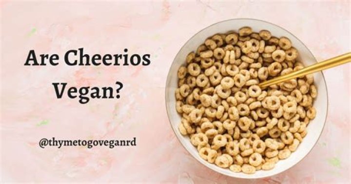 Are Cheerios vegan UK?