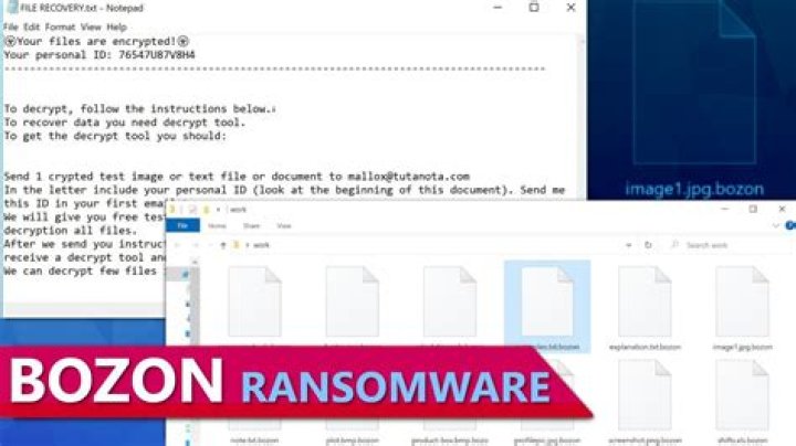 BOZON Virus (.BOZON files) — How to remove rasnomware?