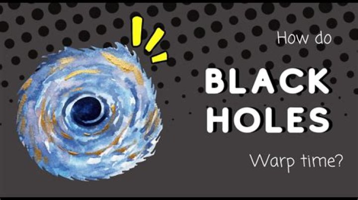 Do black holes warp time