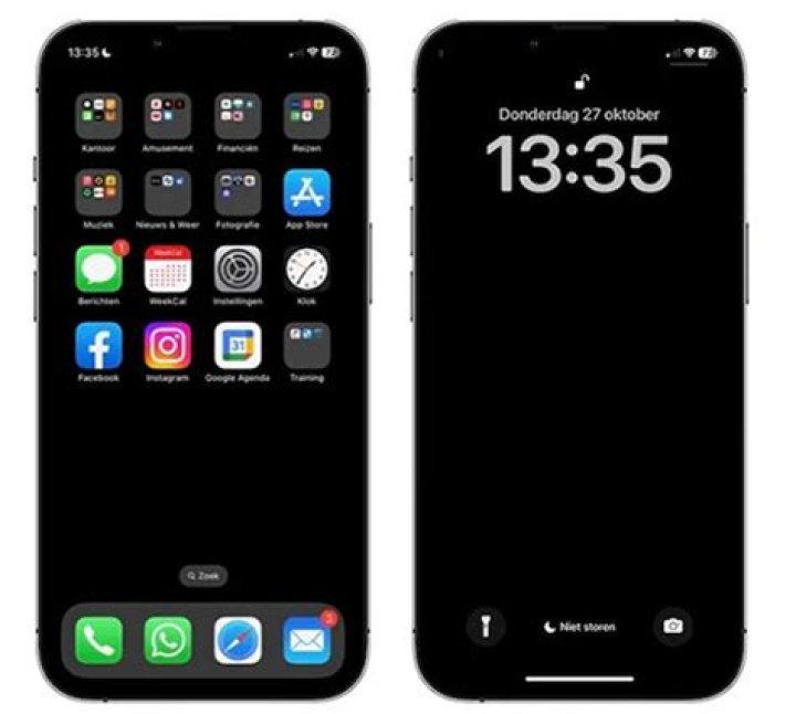 Does a black home screen save battery?