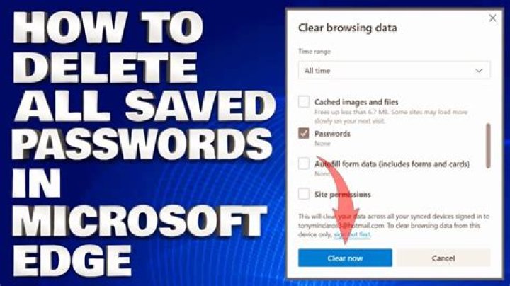 Does Clearing website data remove passwords?