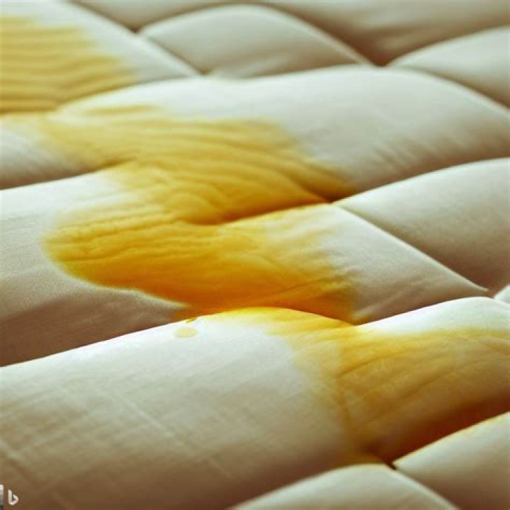 Does sweat cause yellow stains on mattress?