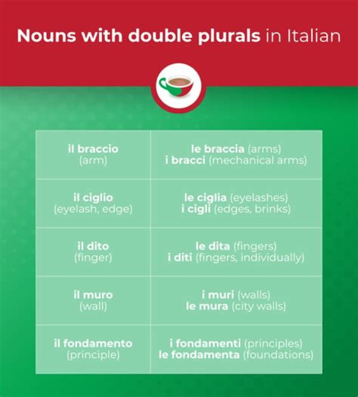 How are you in Italian plural?