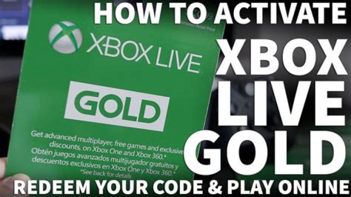 How do I activate Xbox Live code?