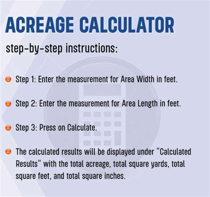 How do I calculate acreage for a lot size?