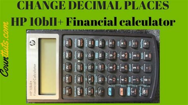 How do I change the decimal places on my HP calculator?