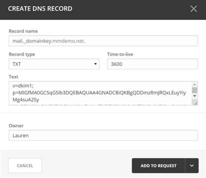 How do I create a DKIM record?