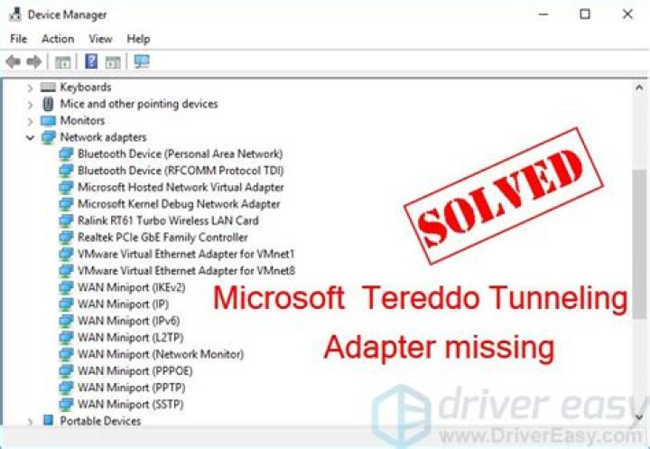 How do I download Microsoft Teredo Tunneling adapter?