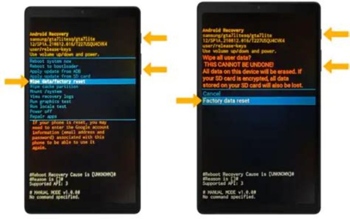 How do I factory reset my MI 4x?