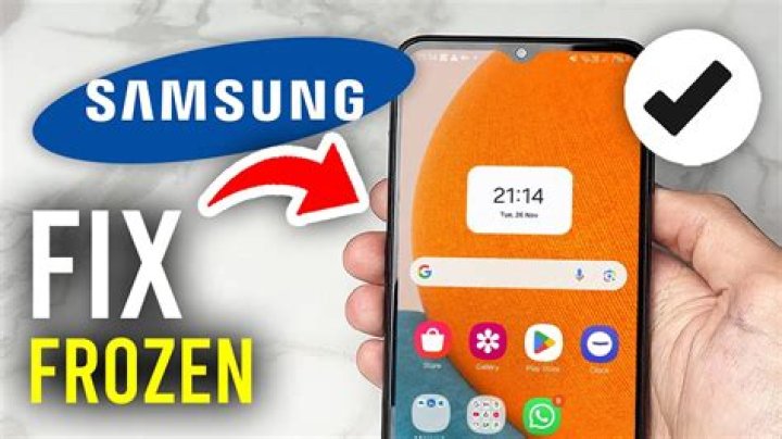 How do I fix a frozen Samsung tablet?