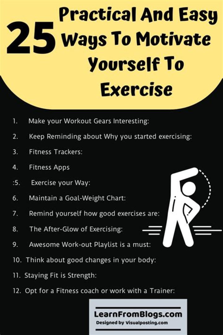 How do I motivate myself to start exercising?