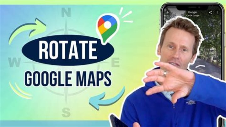How do I rotate Google Maps on iPhone?