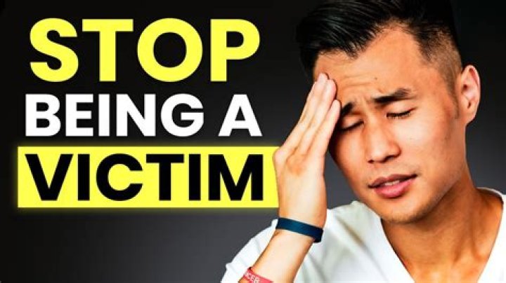 How do I stop being a victim?