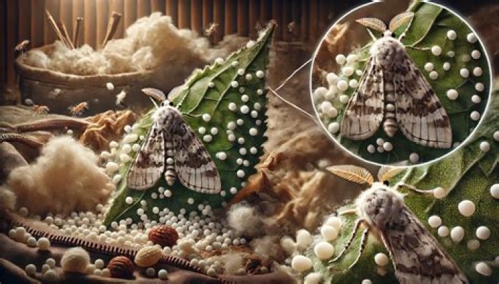 How do moths lay eggs?