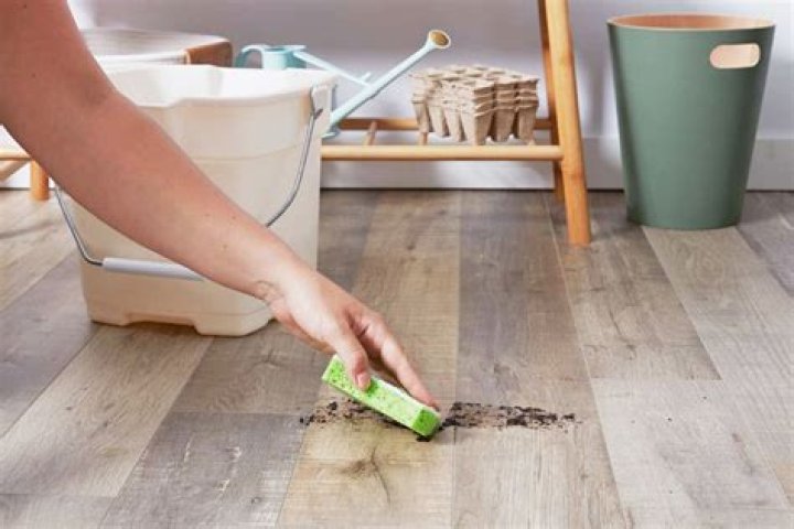 How do you clean Tarkett Laminate flooring?