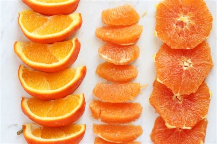 How do you cut an orange into a bite size?