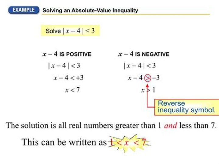 How do you do absolute value inequalities?