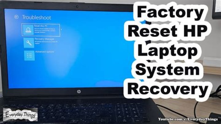 How do you factory reset a HP Stream laptop?