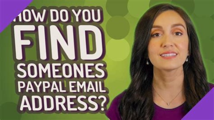 How do you find someones PayPal email?