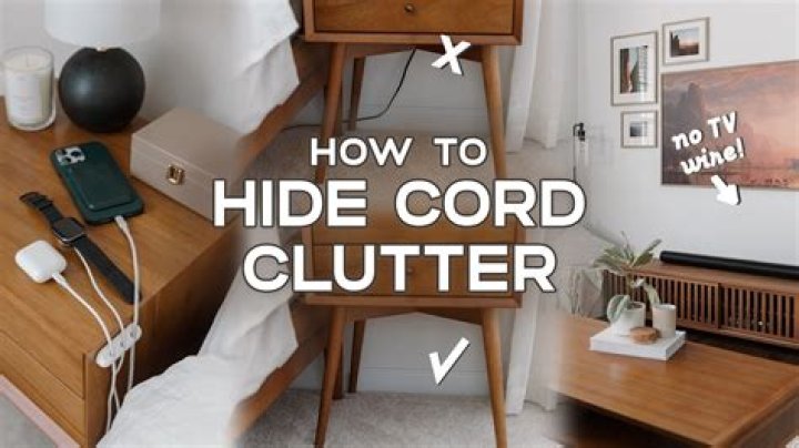 How do you hide cable clutter?