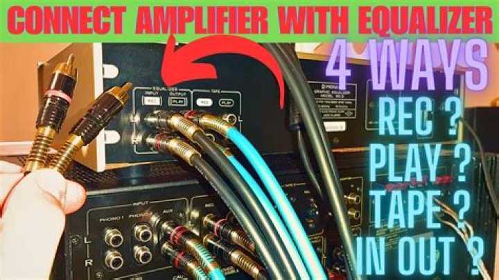 How do you install an equalizer on an amp?