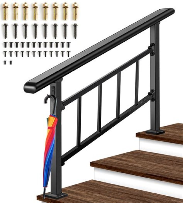 How do you install handrails on siding?