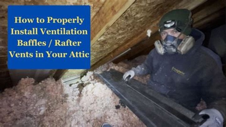 How do you install rafter baffles?