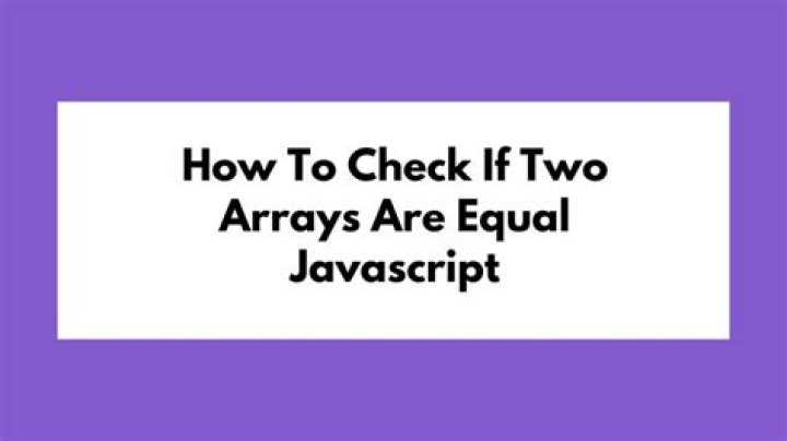 How do you know if two char arrays are equal?