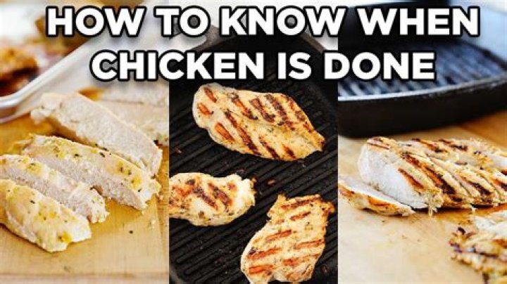 How do you know when chicken patties are done?