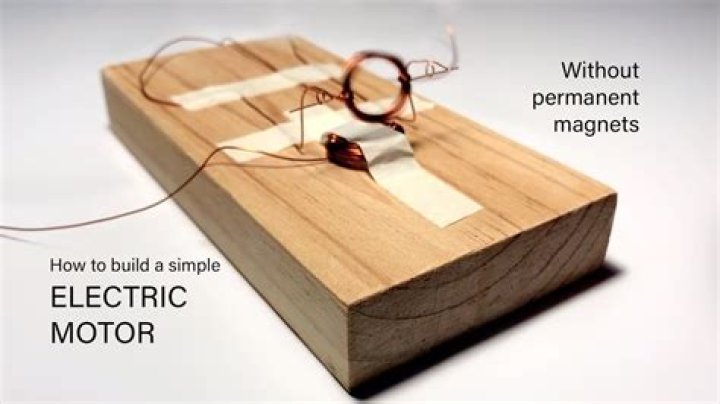 How do you make a simple electric motor with a magnet?