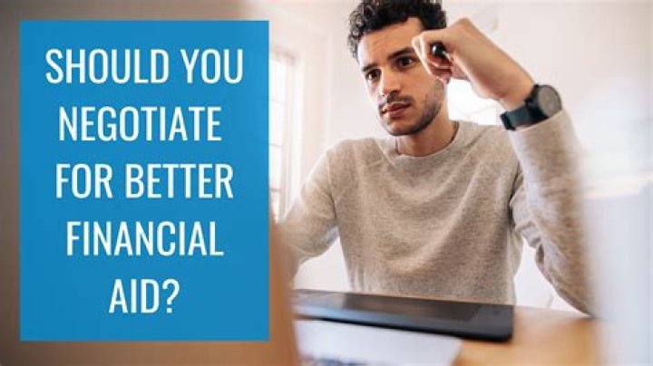 How do you negotiate financial aid?
