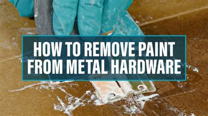 How do you remove dried spray paint from metal?