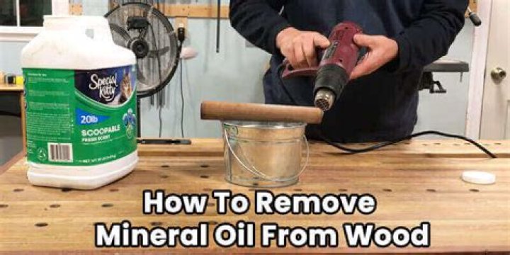 How do you remove mineral oil from wood?