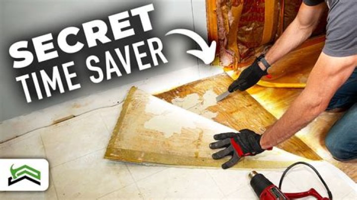 How do you remove old vinyl flooring stains?