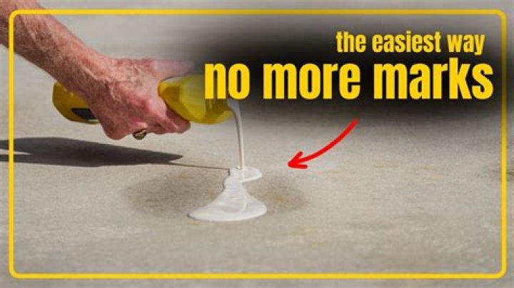 How do you remove rubber marks from concrete?