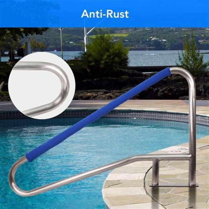 How do you remove rust from pool rails