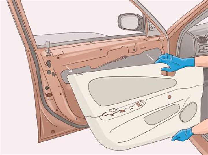 How do you remove the rear door panel on a 2006 Nissan Sentra?