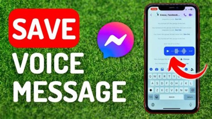 How do you save a voice message on line?