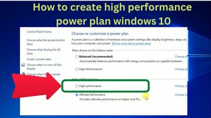 How do you set a power plan to high performance?