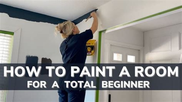How do you tape a room for painting?