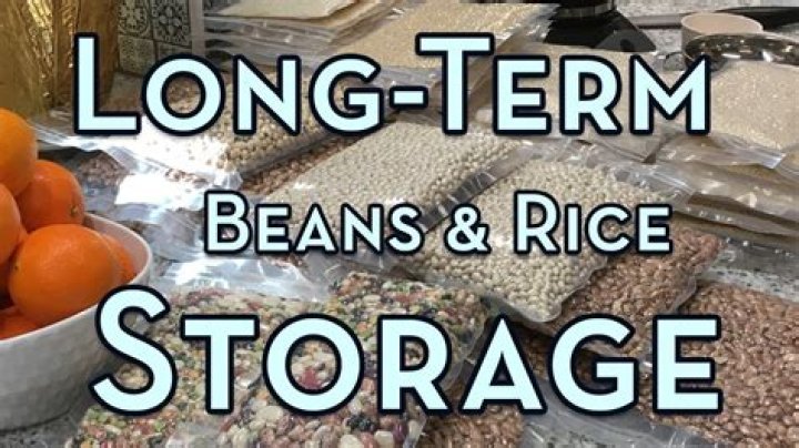How long can you store dry beans and rice?