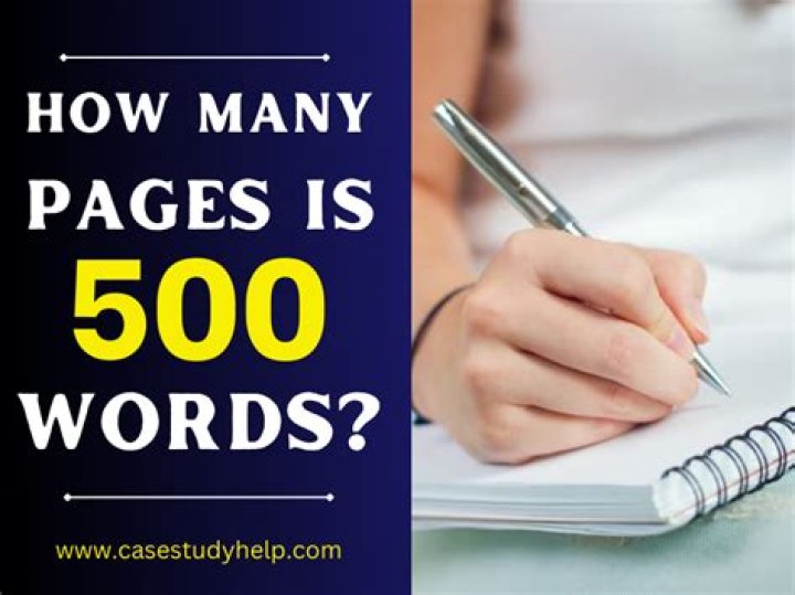 How many pages is 5500 words?