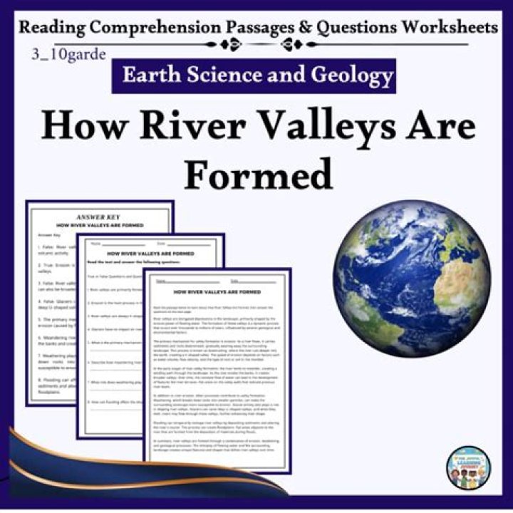 How river valleys are formed?