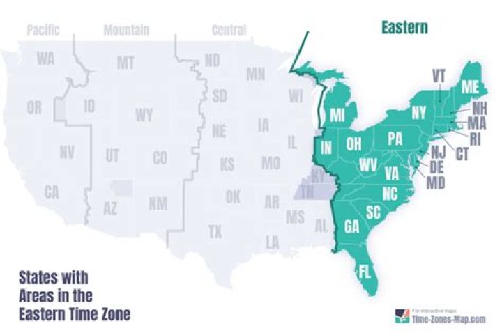 Is Central time one hour ahead of Eastern?