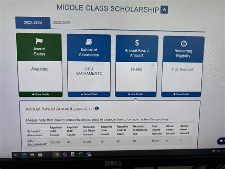 Is the Middle Class Scholarship a grant