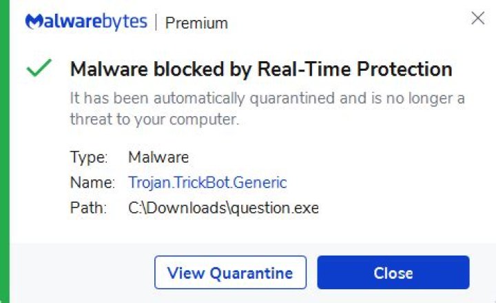 Trojan.TrickBot.Generic