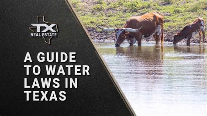 What are water rights in Texas