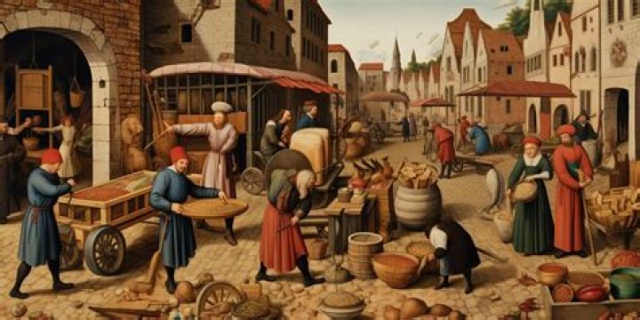 What did merchants sell in medieval times?