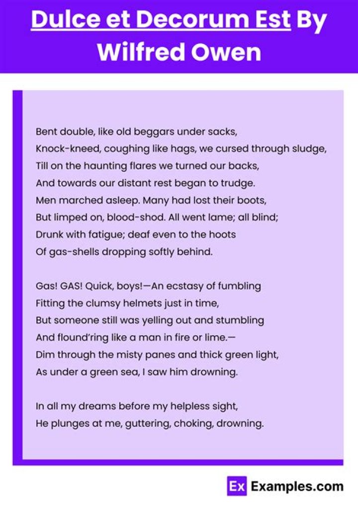 What did Wilfred Owen write about