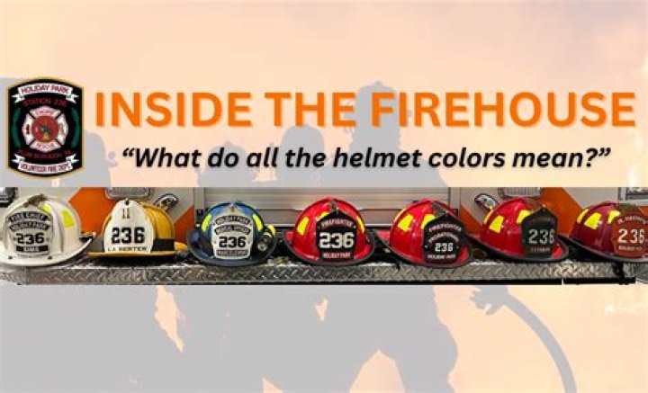 What do the different color fire helmets mean?